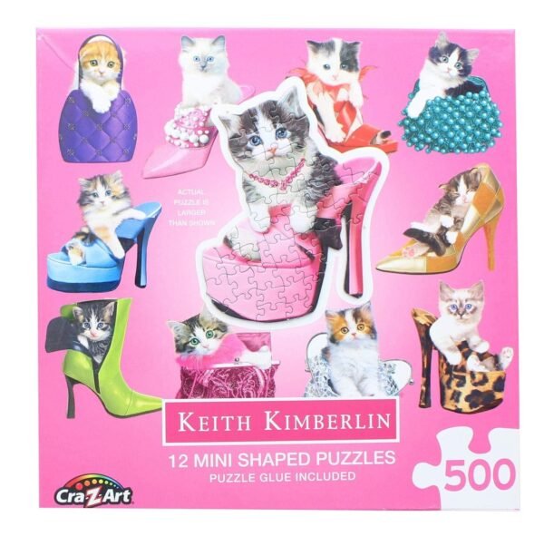 CRA-Z-ART Pretty Kitties 12 Mini Shaped Jigsaw Puzzles 500 Color Coded Pieces – Wholesale & Export UAE