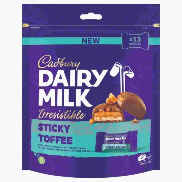 Cadbury Dairy Milk Irresistible Sticky Toffee, 136.5g – Wholesale & Export UAE