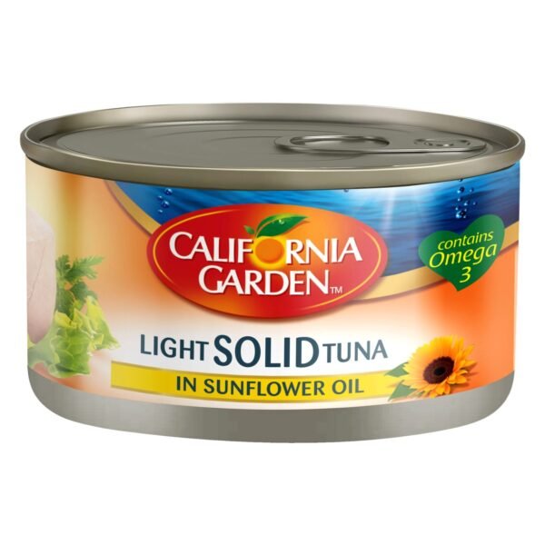 California Garden Light Solid Tuna in Sunflower Oil, 185g – Wholesale & Export UAE