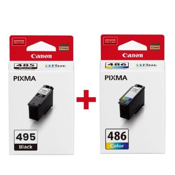 Canon PG-495 Black & CL-486 Color Ink Cartridge Combo Pack for PIXMA Printers – Wholesale & Export UAE