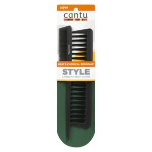 Cantu Style Carbon Fiber 2 Combs 07894-36 Black 3 PCS – Wholesale & Export UAE