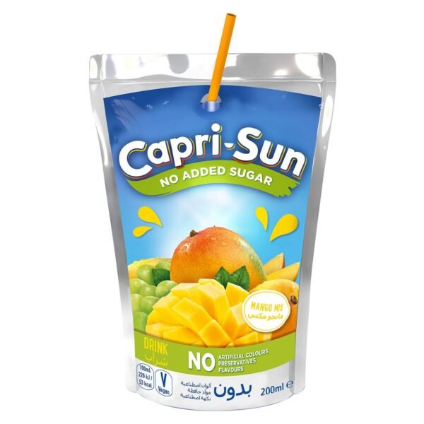 Capri Sun No Added Sugar Mango Juice 200ml – Wholesale & Export UAE