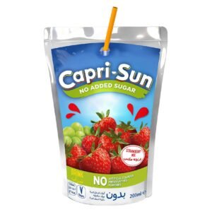 Capri Sun No Added Sugar Strawberry Juice 200ml – Wholesale & Export UAE