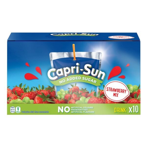 Capri-Sun No Added Sugar Strawberry Mix Juice 200ml Pack of 10 – Wholesale & Export UAE