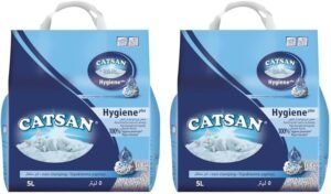 Catsan Hygiene Plus Lightweight Cat Litter - 5L, Low Dust, Triple Odor Protection, Non-Clumping (Pack of 2) – Wholesale & Export UAE
