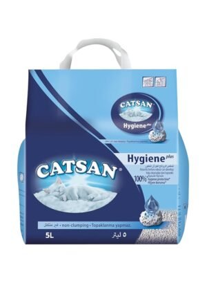 Catsan Litter, Hygiene Plus, Cat Litter 5L Lightweight Litter, Low Dust, Triple Odor Protection, Non Clumping Cat Litter – Wholesale & Export UAE