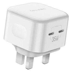 Cellairis GaN 2 Dual Type-C Wall Charger White UK Plug 35W – Wholesale & Export UAE