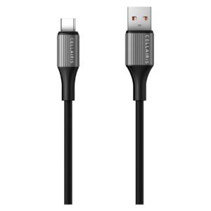 Cellairis Gem USB-A to USB-C Data Sync Charging Cable, Black, 1.2m – Wholesale & Export UAE