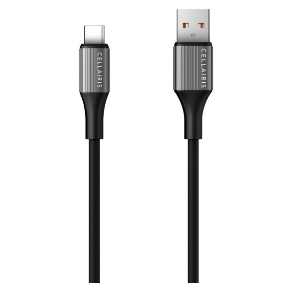 Cellairis Gem USB-A to USB-C Data Sync Charging Cable, Black, 1.2m – Wholesale & Export UAE