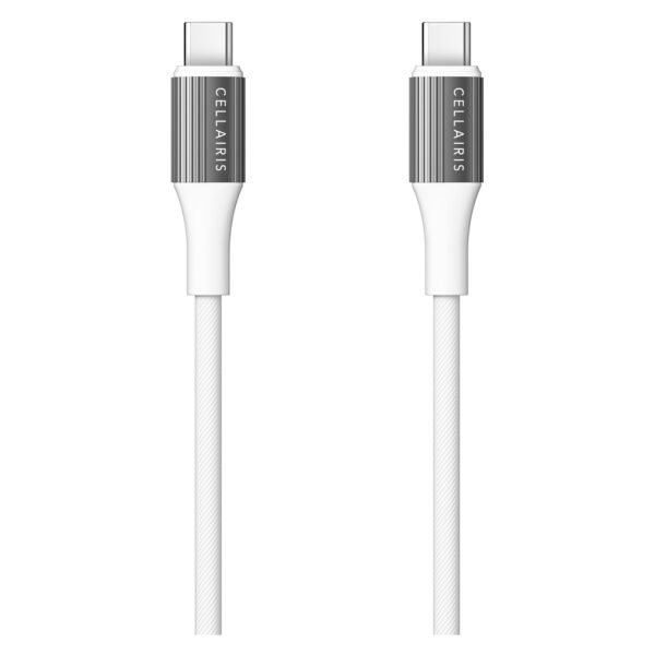 Cellairis-Gem-USB-C-to-USB-C-Data-Sync-Charging-Cable-White-1.2m-60-W-4 Cellairis Gem USB-C to USB-C Data Sync Charging Cable, White, 1.2m, 60 W – Wholesale & Export UAE