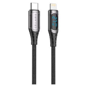Cellairis USB-C to Lightning Data Sync Charging LED PD Cable Black 1.2m 27W – Wholesale & Export UAE
