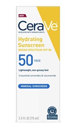CeraVe 100% Mineral Sunscreen SPF 50, Face Sunscreen With Zinc Oxide & Titanium Dioxide For Sensitive Skin, With Hyaluronic Acid, Niacin – Wholesale & Export UAE