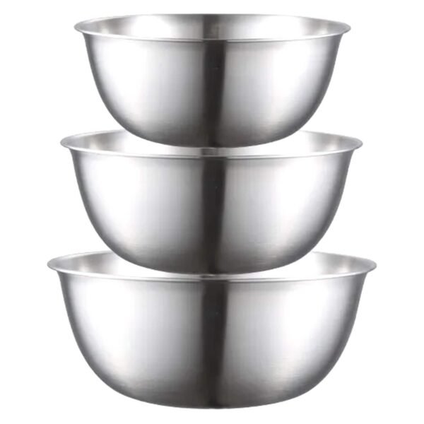 Chanovel, 3 Pcs Bowl Set, Silver – Wholesale & Export UAE