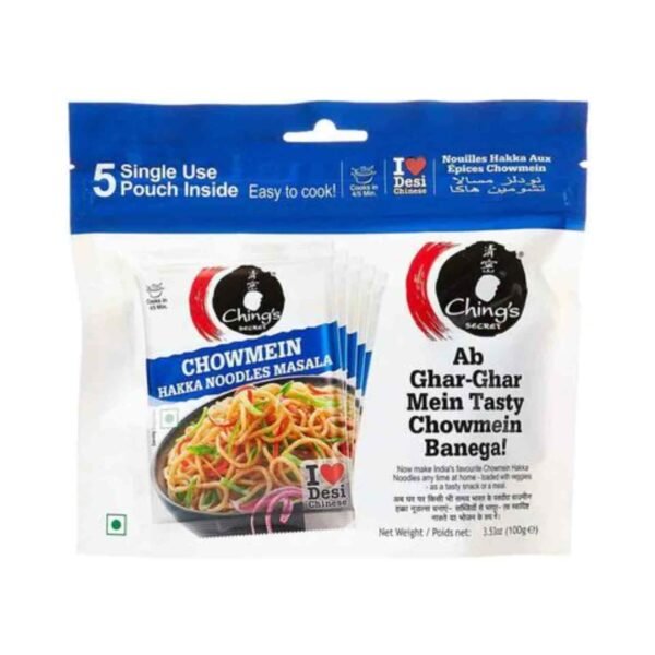 Ching's Secret Masala Chowmein Hakka Noodles, 20g Pack of 5 – Wholesale & Export UAE