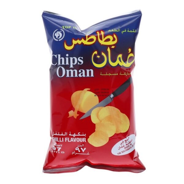 Chips Oman Chilli Flavour Potato Chips 97g – Wholesale & Export UAE