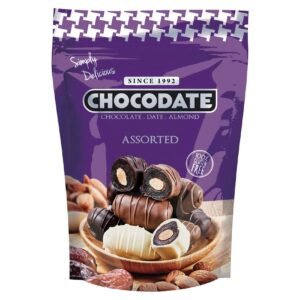 Chocodate Assorted Chocolate Covered Dates with Almond, 250g – Wholesale & Export UAE