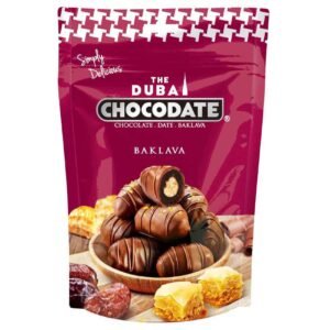 Chocodate Baklava Chocolate Coated Dates with Baklava Filling, 90g – Wholesale & Export UAE