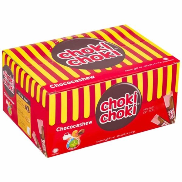 Choki Choki Chocolate Cashew Paste 12g Pack of 80 – Wholesale & Export UAE