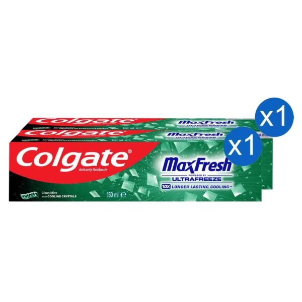 Colgate-Max-Fresh-Clean-Mint-Toothpaste-150ml-Pack-of-2 Colgate Max Fresh Clean Mint Toothpaste 150ml, Pack of 2 – Wholesale & Export UAE