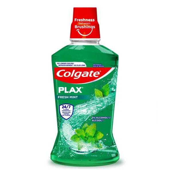 Colgate Plax Fresh Mint Green 0% Alcohol Mouthwash 500ml – Wholesale & Export UAE