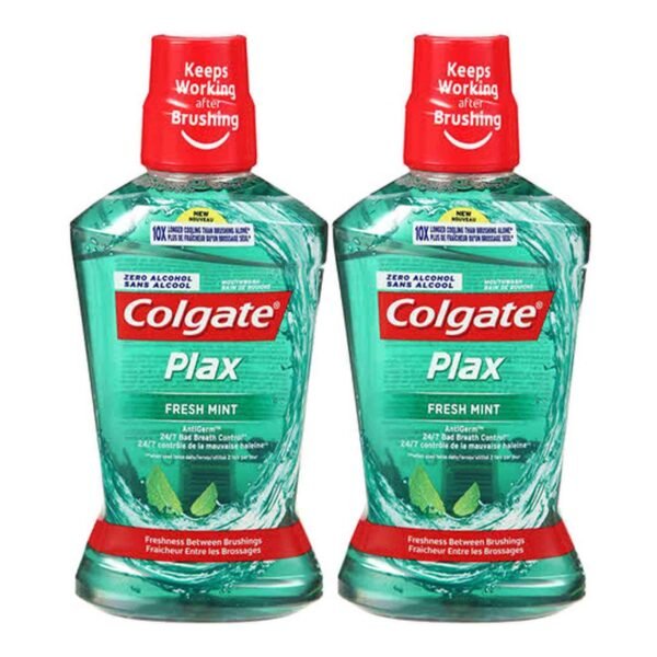 Colgate Plax Fresh Mint Mouthwash, 500ml, Pack of 2 – Wholesale & Export UAE