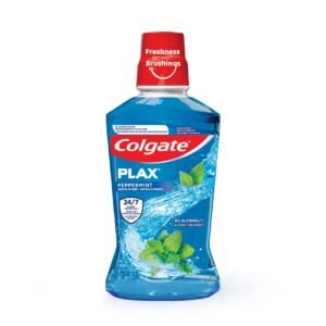 Colgate-Plax-Peppermint-Blue-0-Alcohol-Mouthwash-500ml-2 Colgate Plax Peppermint Blue 0% Alcohol Mouthwash 500ml – Wholesale & Export UAE
