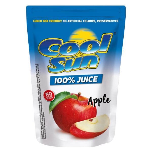 Pouch Cool Sun Apple Juice, 200ml – Wholesale & Export UAE
