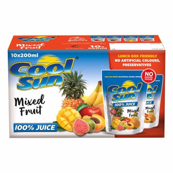 Cool Sun Mix Fruit Juice, 200ml Pack of 10 – Wholesale & Export UAE