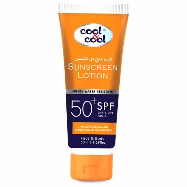 Cool and Cool Sunscreen Lotion SPF 50+, 50ml – Wholesale & Export UAE