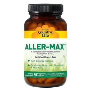 Country Life Aller-Max Vegetarian Capsule With Quercetin, Bromelain & Vitamin C, Pack of 50's – Wholesale & Export UAE