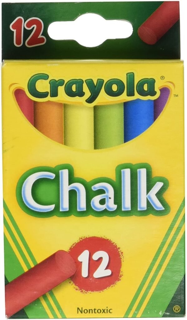 Crayola Chalk, Assorted Colors, 12 Sticks Per Box – Wholesale & Export UAE