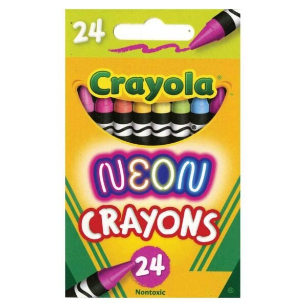 Crayola Neon Crayons Multicolour 24 PCS – Wholesale & Export UAE
