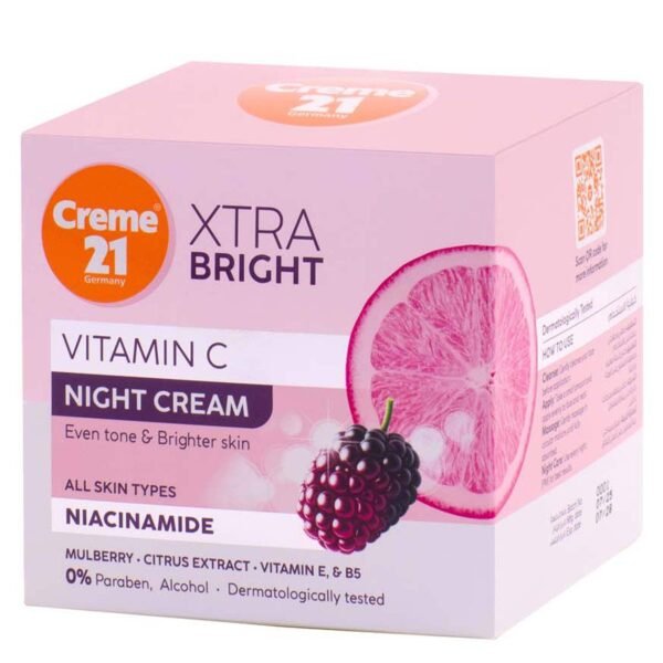 Creme-21-Night-Cream-Vitamin-C-Extra-Bright-50ml-1 Crème 21 Night Cream, Vitamin C Extra Bright, 50ml – Wholesale & Export UAE