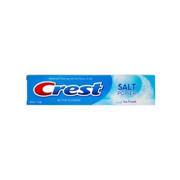 Crest Active Fluoride Salt Power Icy Fresh Toothpaste 125ml – Wholesale & Export UAE