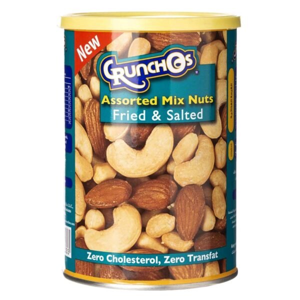 Crunchos Regular Assorted Mix Nuts Can, 350g – Wholesale & Export UAE