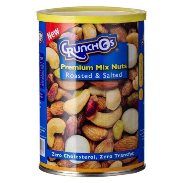 Crunchos-Roasted-and-Salted-Premium-Mix-Nuts-Can-350g Crunchos Roasted and Salted Premium Mix Nuts Can, 350g – Wholesale & Export UAE