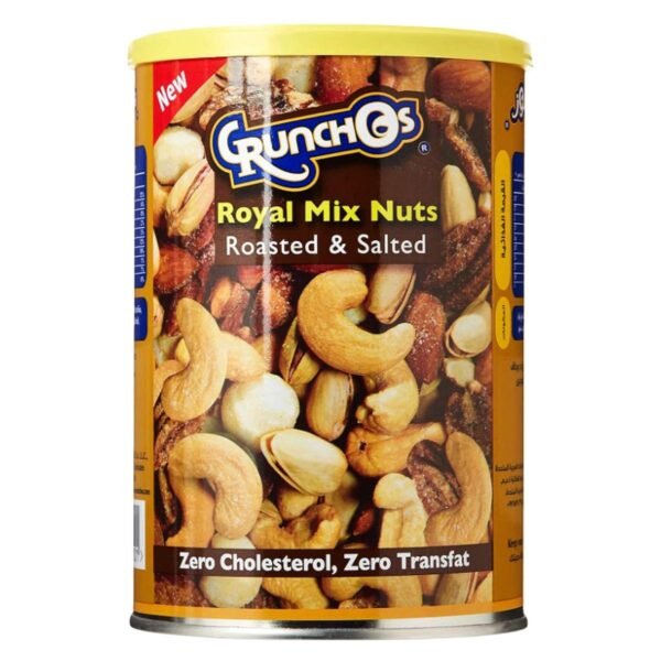 Crunchos Roasted and Salted Royal Mix Nuts Can, 350g – Wholesale & Export UAE