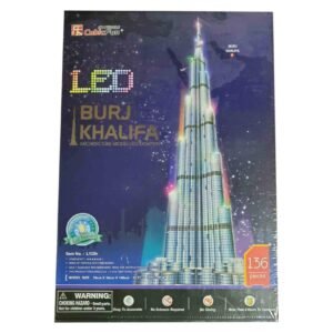 Cubicfun 3D LED Burj Khalifa Puzzle Multicolour Pack of 136 – Wholesale & Export UAE