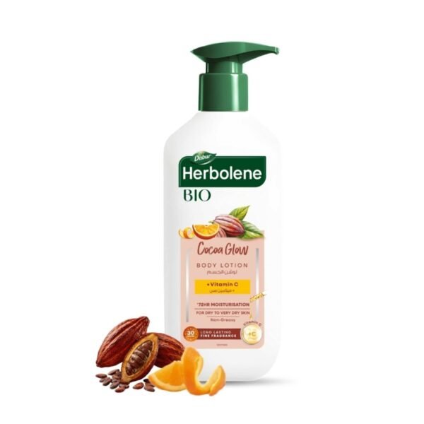 Dabur-Herbolene-Bio-Cocoa-Glow-Body-Lotion-400ml Dabur Herbolene Bio Cocoa Glow Body Lotion, 400ml – Wholesale & Export UAE