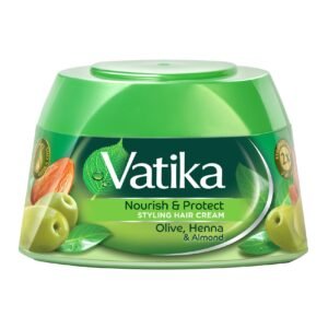 Dabur Vatika Naturals Nourish And Protect Hair Styling Cream Green 140ml – Wholesale & Export UAE