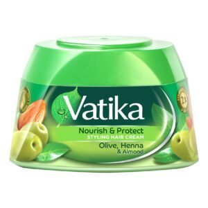 Dabur Vatika Naturals Nourish And Protect Hair Styling Cream Green 210ml – Wholesale & Export UAE
