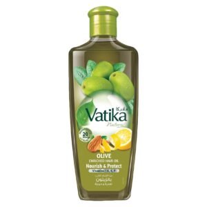 Dabur Vatika Naturals Olive Enriched Hair Oil Nourish And Protect Green 200ml – Wholesale & Export UAE