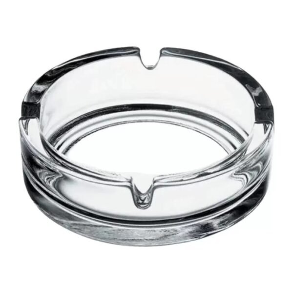 Deli Glass Elegant Heavy Duty Crystal Clear Glass Ashtray- 10.5X3.5Cm – Wholesale & Export UAE