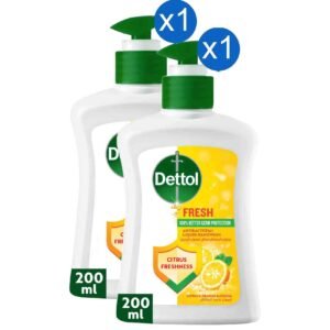 Dettol Fresh Antibacterial Liquid Hand Wash Citrus Freshness Citrus and Orange Blossom, 200ml, Pack of 2 – Wholesale & Export UAE