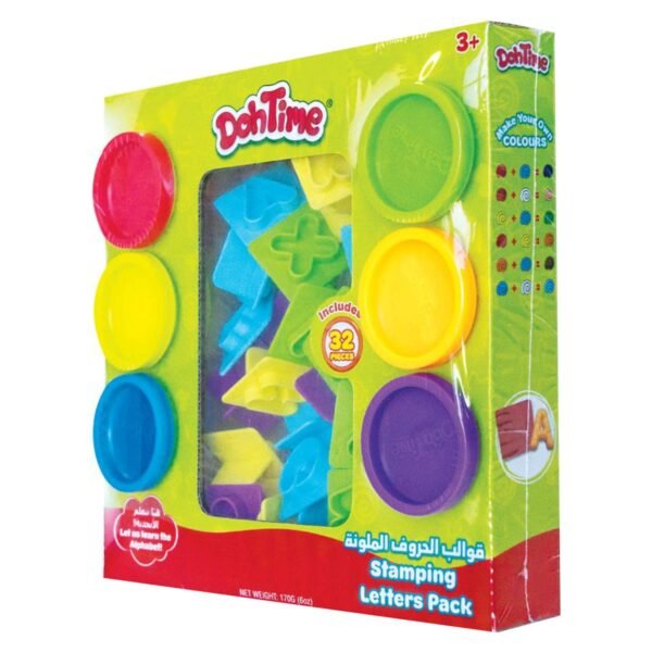 DohTime Stamping Letters Pack and 6 Dough Pots Set 170g – Wholesale & Export UAE
