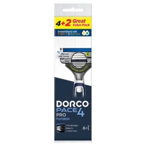 Dorco-Pace-4-Razor-Handle-with-6-Cartridges-1 Dorco Pace 4 Razor Handle with 6 Cartridges – Wholesale & Export UAE