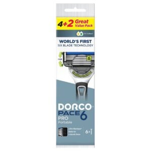 Dorco-Pace-6-Razor-Handle-with-6-Cartridges-1 Dorco Pace 6 Razor Handle with 6 Cartridges – Wholesale & Export UAE