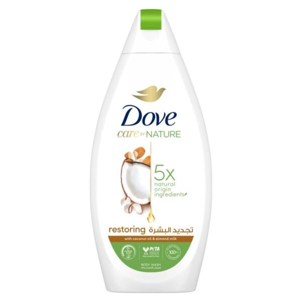 Dove Care by Nature Restoring Body Wash Coconut & Almond 500ml – Wholesale & Export UAE