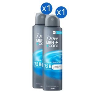 Dove Deodorant Men+Care Clean Comfort 150ml, Pack of 2 – Wholesale & Export UAE