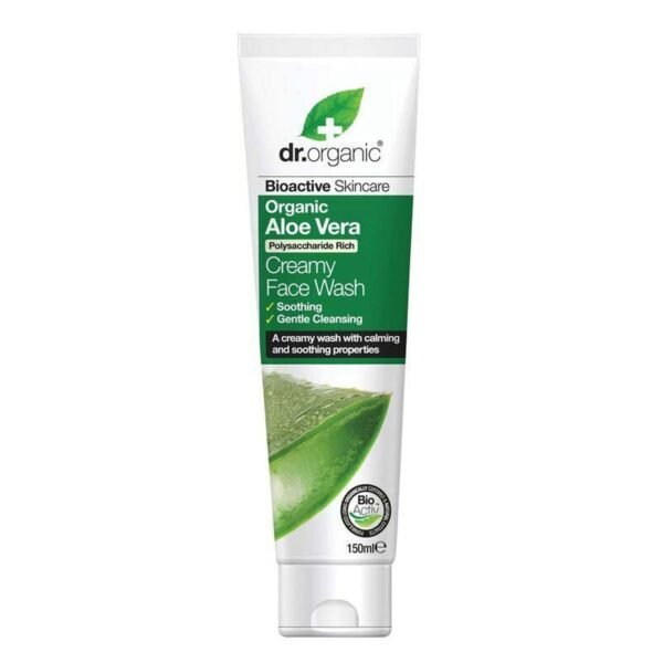 Dr Organic Aloe Vera Face Wash, 150ml – Wholesale & Export UAE
